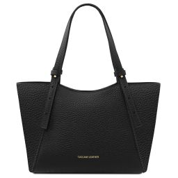 Libra Leather Shoulder bag Black TL142580