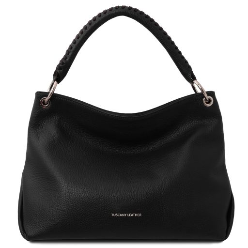 TL Bag Borsa a Spalla in Pelle Morbida Nero TL142087