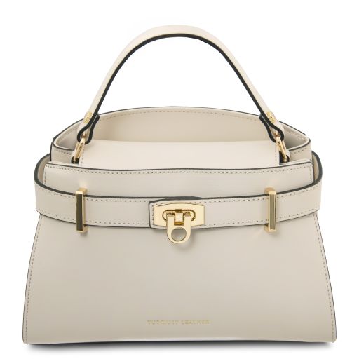 Maisy Borsa a Mano in Pelle Beige TL142459