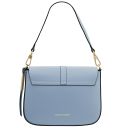 Nausica Sac Bandoulière en Cuir Bleu céleste TL141598