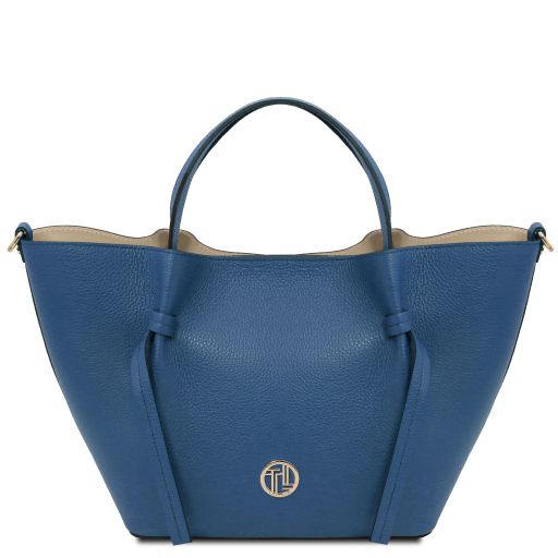 Legame Borsa Shopping in Pelle - Misura Grande Denim TL142481