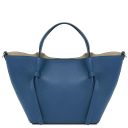 Legame Borsa Shopping in Pelle - Misura Grande Denim TL142481