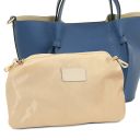Legame Borsa Shopping in Pelle - Misura Grande Denim TL142481