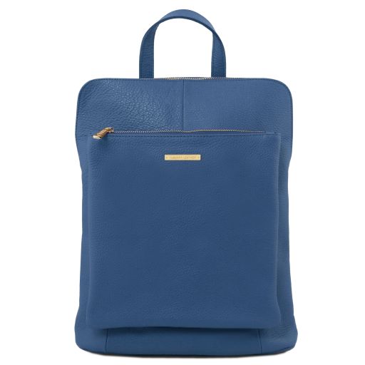 TL Bag Zaino da Donna in Pelle Morbida Denim TL141682