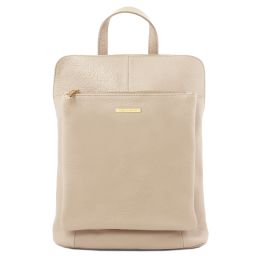 TL Bag Soft Leather Backpack for Women Beige TL141682