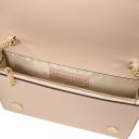 Opera Leather Clutch With Chain Strap Nude TL142505