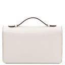 Opera Sac à Main en Cuir et Bandoulière à Chaîne Blanc TL142505