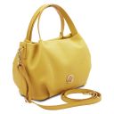 Nora Soft Leather Handbag Pastel yellow TL142372