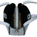 Soave Borsa a Mano in Pelle Morbida Celeste TL142583