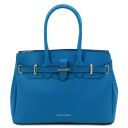 TL Bag Leather Handbag Blue TL142174