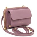 Urania Leather Wallet/phone Holder With Strap Лиловый TL142433