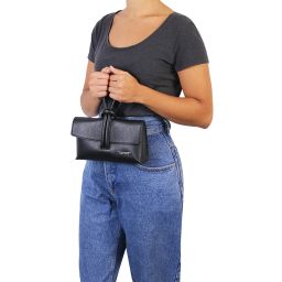 TL Bag Pochette in Pelle Denim TL141990