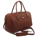 Lisbona Sac de Voyage en Cuir - Petit Modèle Marron TL142558