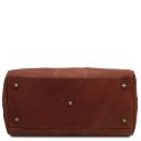 Lisbona Дорожная кожаная сумка-даффл - Маленький размер Коричневый TL142558