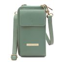 TL Bag Monedero/soporte Para Celular en Piel con Bandolera Menta Verde TL142323