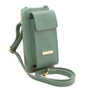 TL Bag Lederbrieftasche/Handyhalter mit Tragegurt Mint Grün TL142323