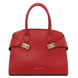 Coccola Leather Handbag Lipstick Red TL142421