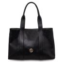 Callie Sac Bandoulière en Cuir Souple Noir TL142415