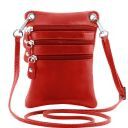 TL Bag Soft Leather Mini Cross bag Red TL141368