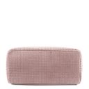 TL KeyLuck Borsa Shopping in Pelle Stampa Intrecciata Nude TL141573