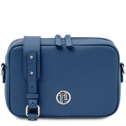 Cubetto Bolso con Badolera en Piel Denim TL142499