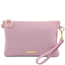 TL Bag Clutch aus Weichem Leder Ballet Pink TL142029
