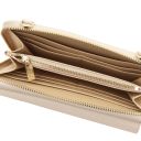 Urania Monedero/soporte Para Celular en Piel con Bandolera Beige TL142433