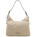 Plenia Borsa Shopping in Pelle Beige TL142569