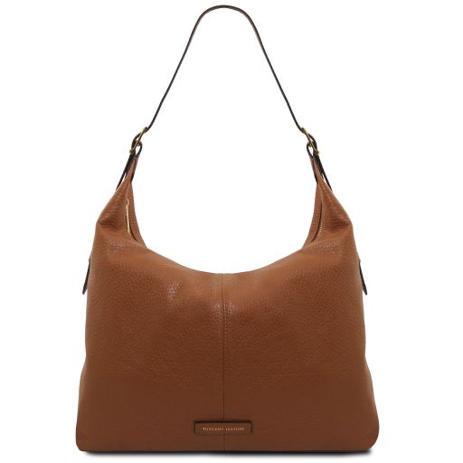 Plenia Bolso Shopping en Piel Cognac TL142569