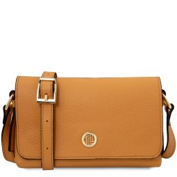 Biscuit Bolso en Piel Suave con Bandolera Apricot TL142582