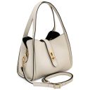 Soave Soft Leather Handbag Beige TL142583