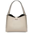 Soave Soft Leather Handbag Beige TL142583