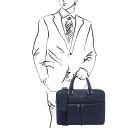 Treviso Leather Laptop Briefcase Темно-синий TL142546