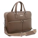 Treviso Leather Laptop Briefcase Темный серо-коричневый TL142546