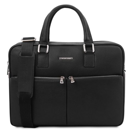 Treviso Leather Laptop Briefcase Черный TL142546