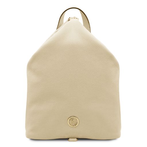 Dublin Zaino in Pelle Morbida Beige TL142501