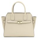 Origami Leather Tote Beige TL142507