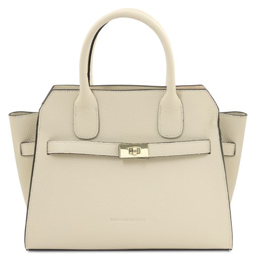 Origami Leather Tote Beige TL142507