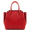 Tulipan Borsa a Mano in Pelle Rosso Lipstick TL141727