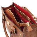 Croque Leather Handbag Cognac TL142565