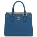 Croque Leather Handbag Denim TL142565