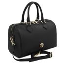 Barrique Leather Duffle bag Black TL142586