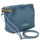 TL Bag Bolso Cubo en Rafia Denim TL142208