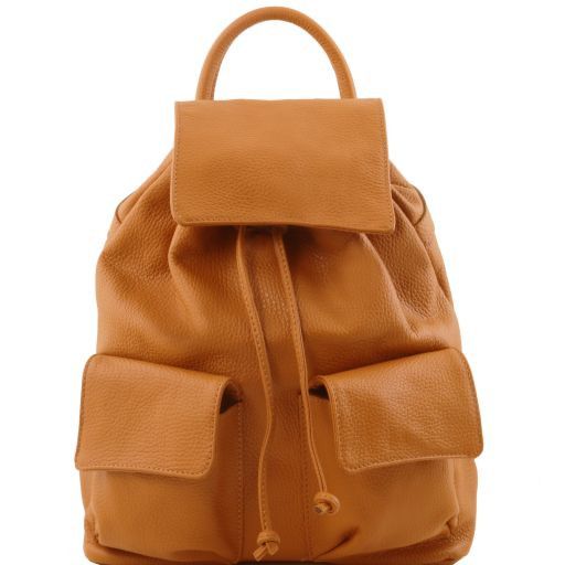 soft leather backpack