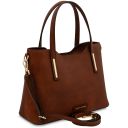 Olimpia Leather Tote Brown TL142561