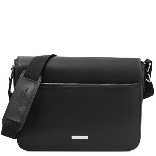 Messenger Sac Messenger en Cuir Saffiano Noir TL142549