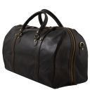 Berlin Travel Leather Duffle bag With Front Straps - Large Size Brown TL1013