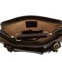 Venezia Кожаный портфель на 2 отделения Темно-коричневый TL10020