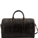 Oslo Travel Leather Duffle bag - Weekender bag Black TL1044