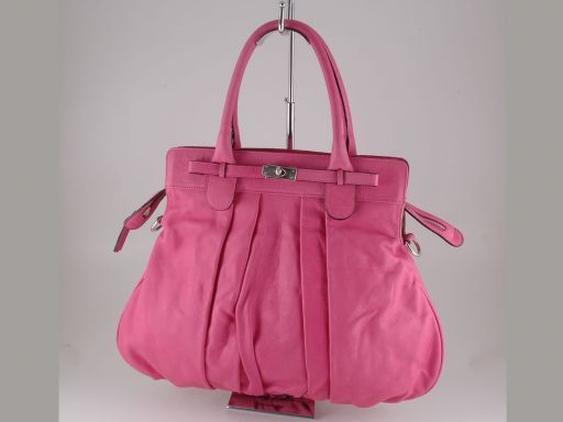 Giovanna Lady Leather bag Fuchsia TL140703